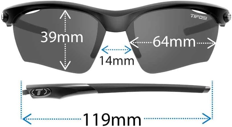 Tifosi Vero Sport Sunglasses Unisex - Ideal For Baseball, Cricket, Cycling, Golf, Hiking, Running, Tennis & Pickleball