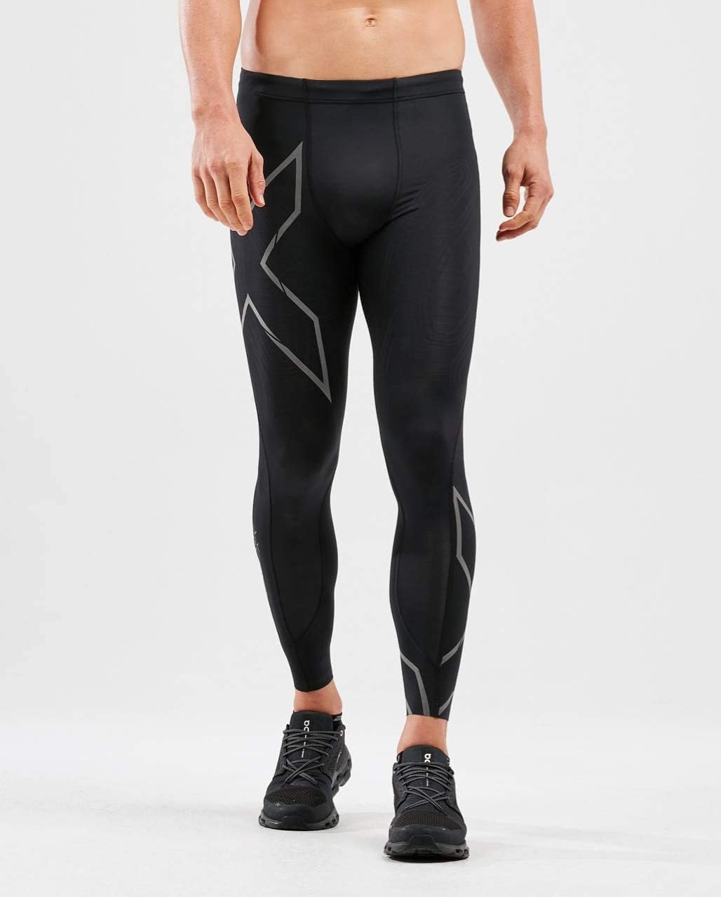 2XU Men's Light Speed Compression Tights - Lightweight & Flexible Support for Improved Running Performance