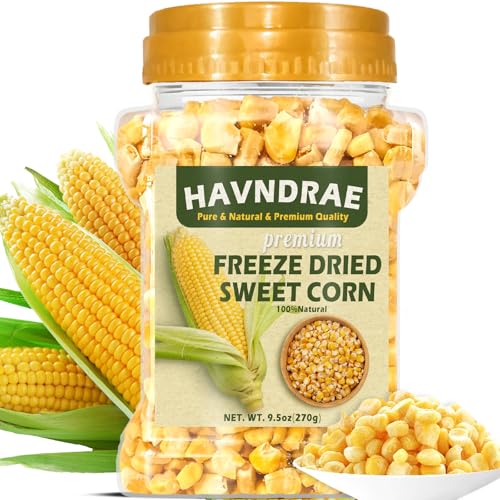 Freeze-Dried Sweet Corn Kernels for Salads & Cooking - 9.5 oz