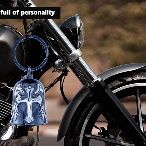 Motorcycle for Bells - Motorcycle Angel Bell for Men Women,Bell Biker Accessory,Guard Riding Safety (Cross Black)