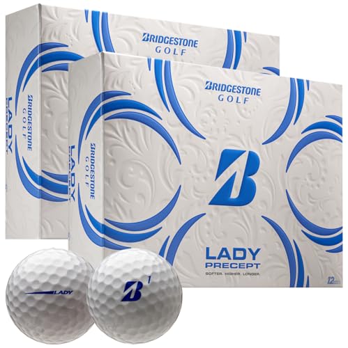 Bridgestone Golf Lady White Double Dozen Golf Balls - Softer Feel, Longer Distance