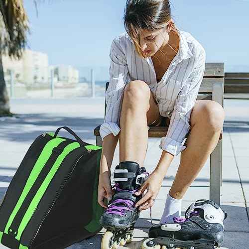 Gooyule Ice Skate Bag,Roller Skate Bags Skating Bag for Skating Enthusiast, Large Capacity Skate Bags Fit Quad Skates, Inline Skates and Most Roller Skate Accessories