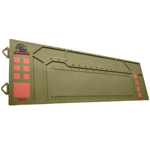 Cazacomzy Gun Cleaning Mat with Magnetic Tool Stand, Complete Rifle Cleaning Kit for Pistol and Shotgu,Durable Gun Mat, Ideal for Gun Accessories,Glock, Ar-15,Gift for Dad,Green