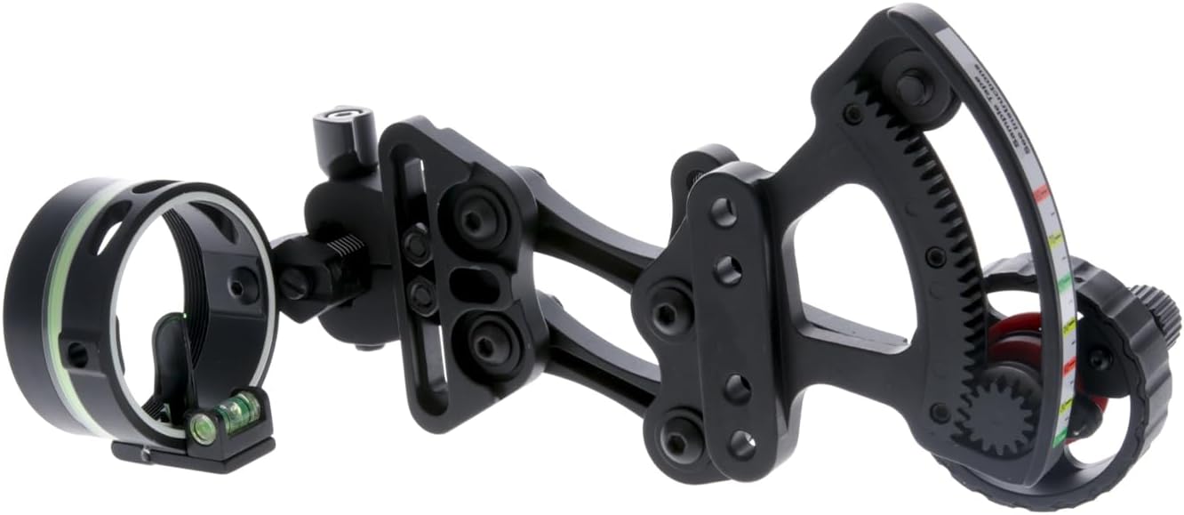 TRUGLO Range Rover Single-Pin Micro-Adjustable Archery Hunting Moving Bow Sight with Zero-in Adjustment Dial - Adjustable Quiver Mount & LED Light Included - Left & Right-Handed Configurations