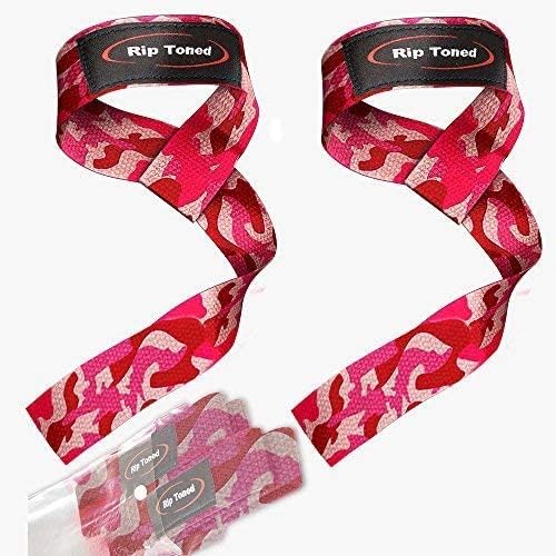 Rip Toned Performance Wrist Straps For Weightlifting - 23" Weight Lifting Straps for Men, Women (Padded) - Cotton Gym Wrist Wraps for Deadlift, Strength Training, Powerlifting, Bodybuilding