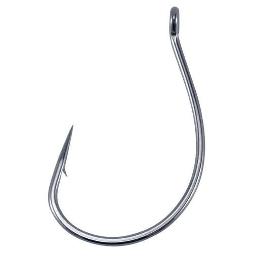 Dr.Fish 100 Pack Drop Shot Hook Bass Fishing Hooks Freshwater Black Nickel Wacky Hooks for Drop Shot Rig #3