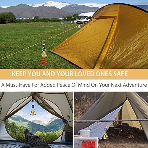 Yellow Electronic Air Horn and Bear Bell for Hiking Safety Gear Women Men