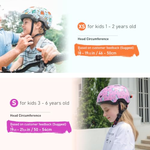Toddler Bike Helmet Blue Monster Small for 1-6 Years - Kids Scooter Helmet