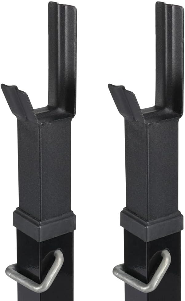 Yaheetech 45-71 Inch Adjustable Squat Rack and Bench Press Rack Portable Olympic Weight Stand Pair of Home Gym Squat Machine