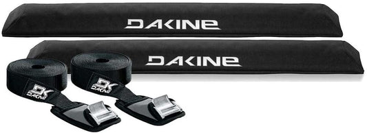 Dakine 28" Aero Long Black Surfboard/SUP/Kayak Roof Car SUV Rack Pad Set with 12' Baja Tie Down Straps