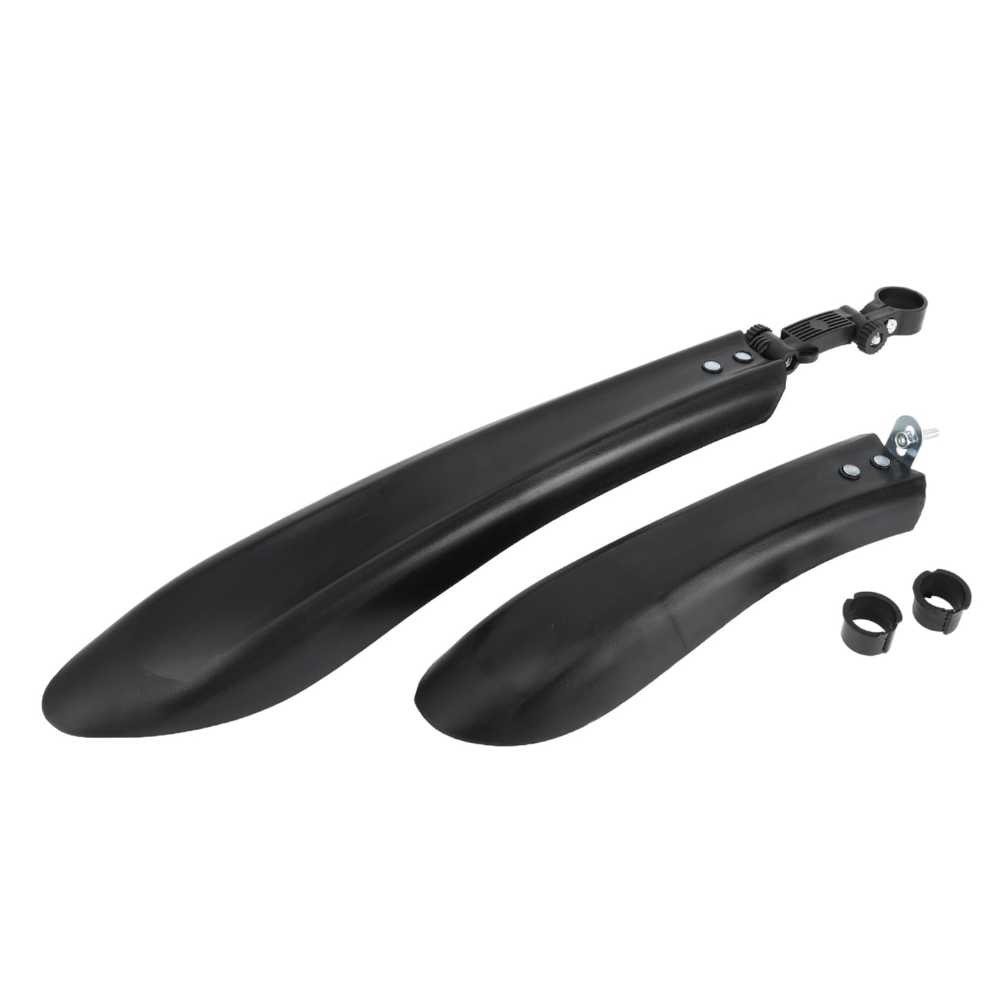 A ABSOPRO Universal Front and Rear Bike Fenders Bicycle Mud Guards Suitable 31.5cm 58cm Durable Cycling Bike Mudguards Set Plastic Black 1 Set