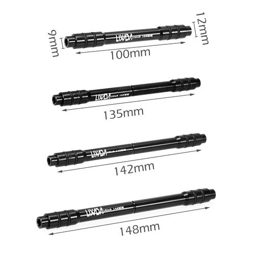 YIWENG Thru Axle, 12mm to 9mm QR Adapter Bike Thru Axle Hub Quick Release 142/148mm Bicycle Rear Wheel Hub Adapter