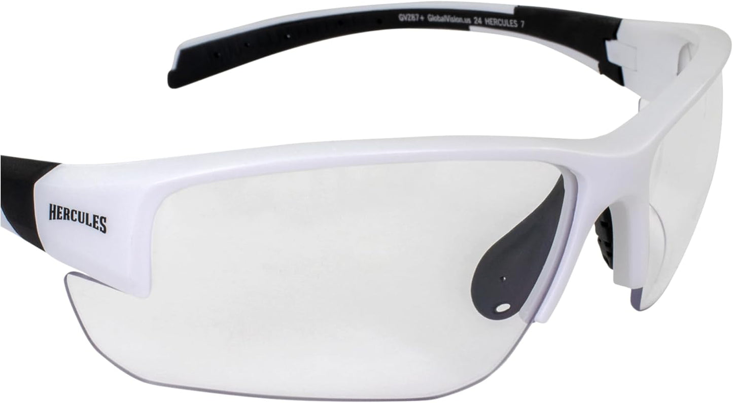 Global Vision Hercules 7 Auto-Darkening Photochromic Safety Sunglasses Clear to Smoke Lens ANSI Z87.1 Transitional Glasses