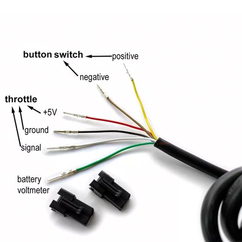 L-faster 24V/36V/48V Bike Thumb Throttle Wuxing Finger Speed Accelerator with Indicator for Mountain Bicycle E-Scooter (48V)