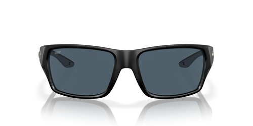 Costa Man Sunglasses Matte Black Frame, Gray Lenses, 60MM