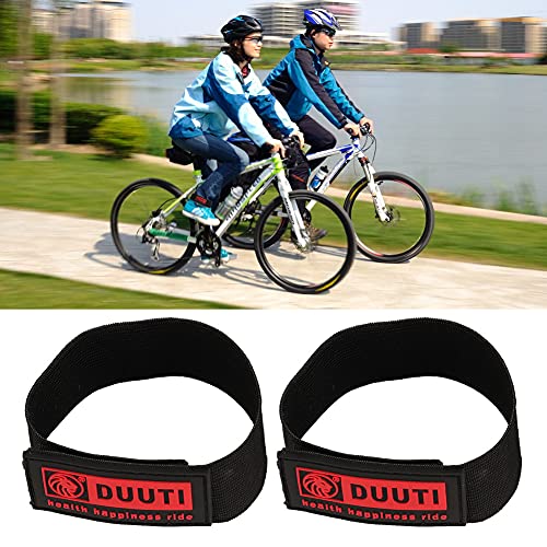 VGEBY 2PCS Pant Leg Straps,Cycling Pant Leg Band Elastic Puttee Safety Belt Bands Riding Equipment for Fishing Outdoor Sports (Black)