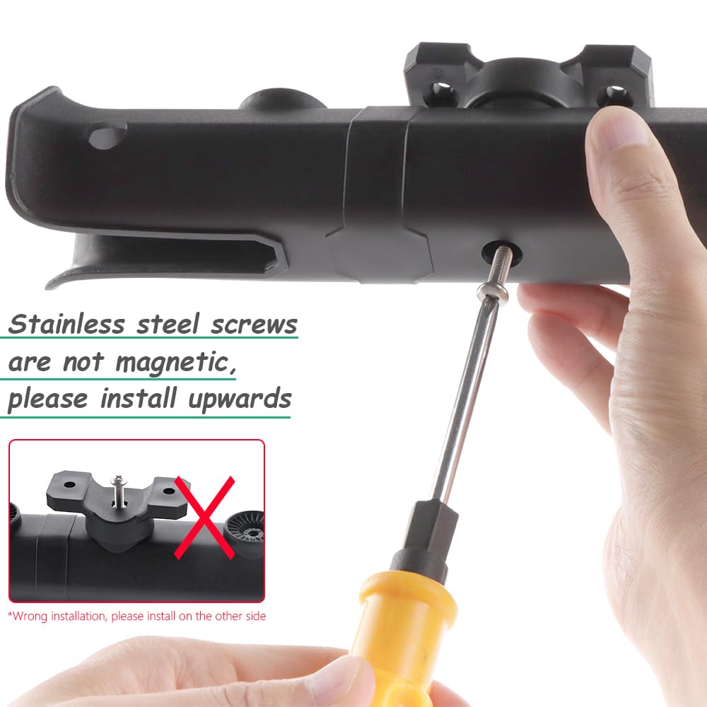 Adjustable Fishing Rod Holder, Pole inserter for Boat Yacht Kayak Fishing, Spinning Plastic, Black