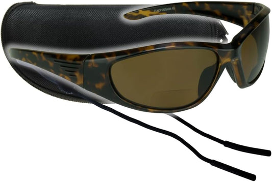 proSPORT Polarized Bifocal Sunglass Readers Fishing Driving Sport Motorcycle Anti-Glare Wrap Full Frame Large UV Men Women
