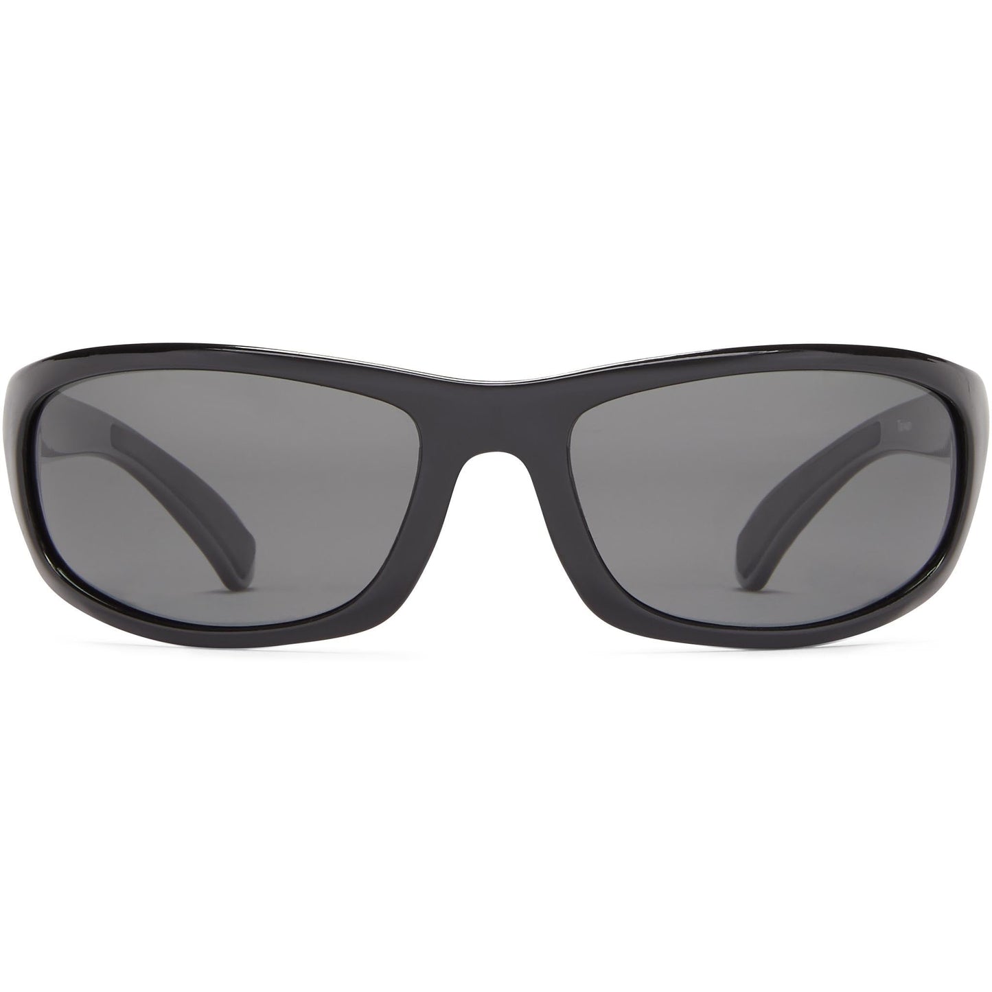 Fisherman Eyewear Men's Blk Frame Gray Polarized Lens Oval Sunglasses, Grey, 35mm,61mm,125mm