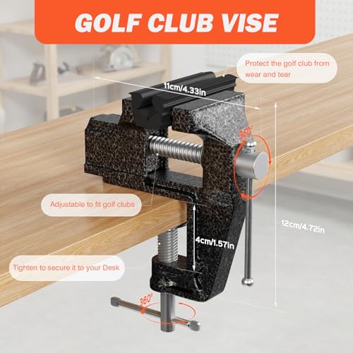 Green Small Bench Vise Golf Grip Kit with Tape & Solvent - Hibijou