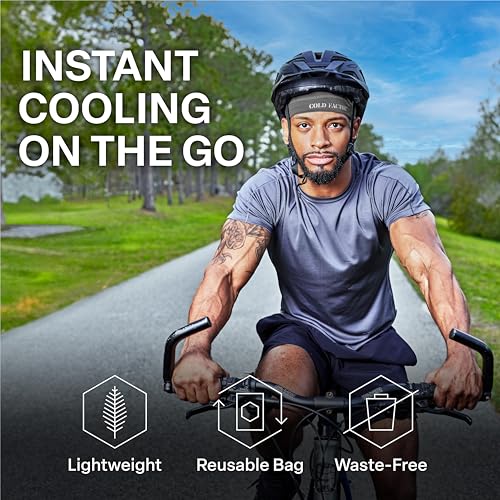 COLD FACTOR Instant Cooling Skull Cap & Helmet Liner 2 Pack | UPF 50+, Lite Chemical-Free Evaporative Cooling, Lasts 2+ Hours