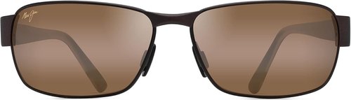 Maui Jim Men's and Women's Black Coral Polarized Rectangular Sunglasses