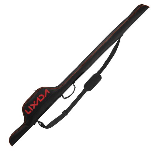HUIOP Portable Fishing Case, 63" Folding Fishing Pole Holder, Large Capacity Rod Tackle Organizer Storage Bag