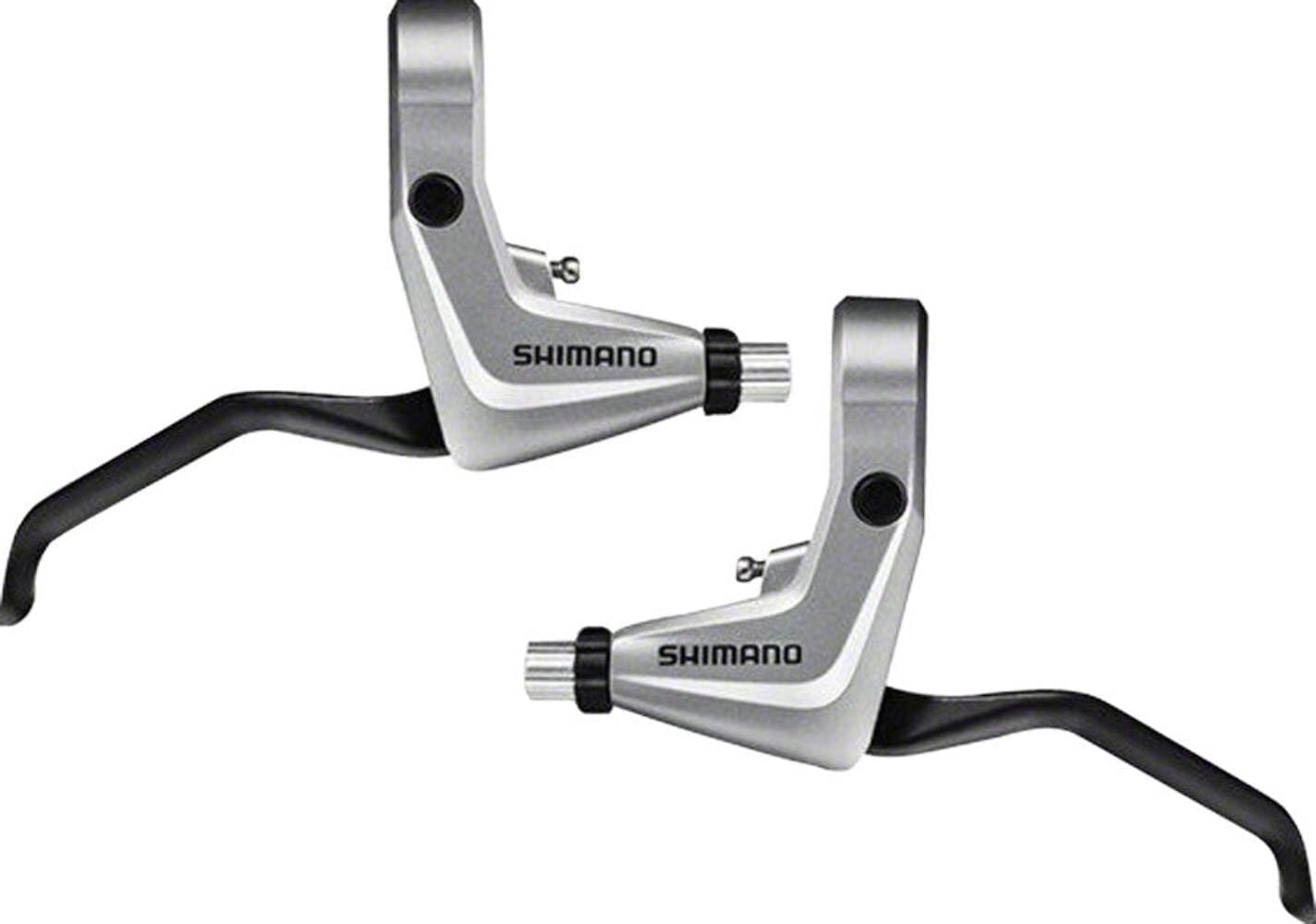SHIMANO Silver Brake Lever Set with T-Type Cable - 1400x1600mm