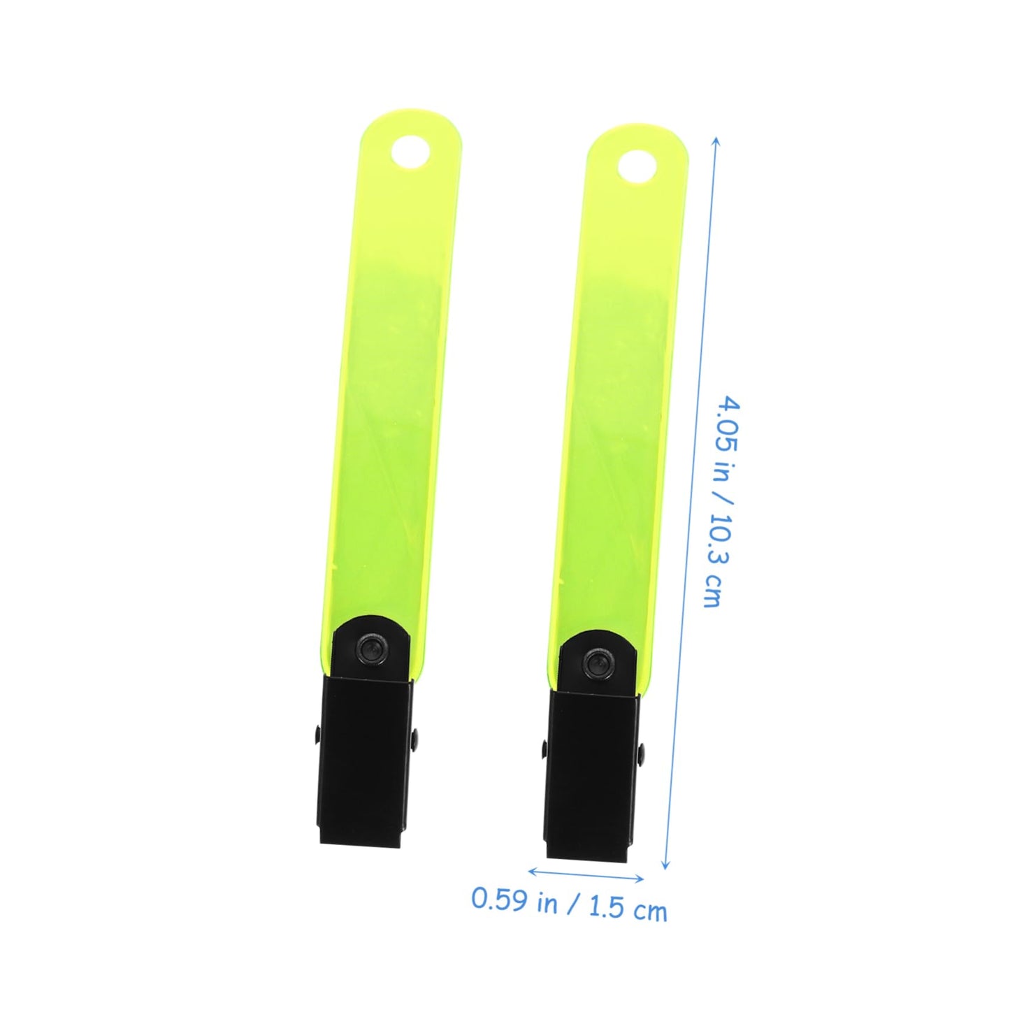 GOOHOCHY 12Pcs High Visibility Reflective Trail Markers Multi-Functional PVC Clips for Hunting Camping Night Running and Cycling Glow Clips for Enhanced Safety and Use