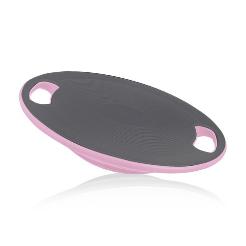 MADOG Wobble Balance Board for Adults, 15.5" TPR Non-slip Surface with Handle for Workout Core Trainer Physical Therapy, Home Gym Stability Board, Gray