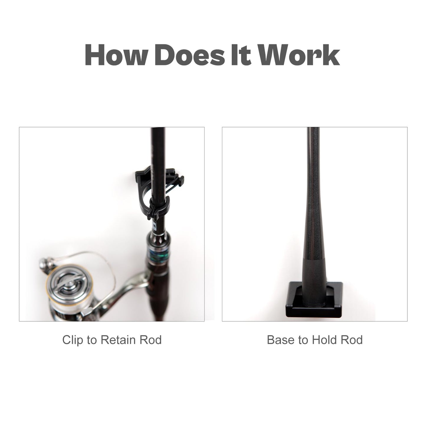 Fishing Rod Rack Clips/Making Kit, Customize Your Own Fishing Rod Holders for Garage, Also for Billiards Pool Cue Rack