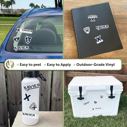 Xavier Musketeers Sticker Decal - College Campus Spirit Vinyl Sticker Sheet