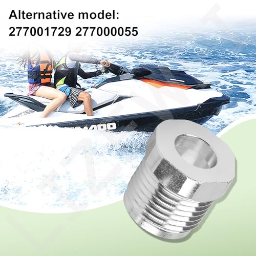 White Aluminum Steering Reverse Cable Lock Nut Kit for Sea-Doo Watercraft