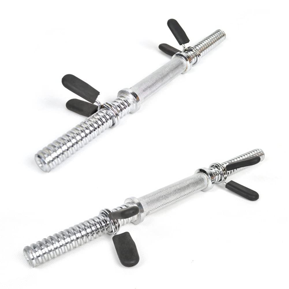 4Pcs Stainless Steel Spring Clip Collars Weight Bar Clips Barbell Clamps 1-Inch Barbell Clamps Dumbbell Spring Clip Weightlifting Accessory for Dumbbell Ordinary Barbell