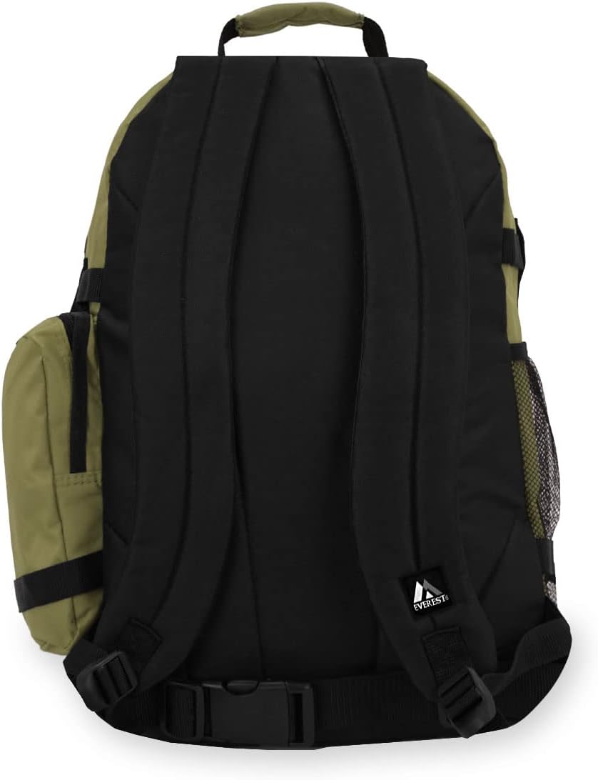 Everest Oversize Deluxe Backpack, Olive/Black, One Size