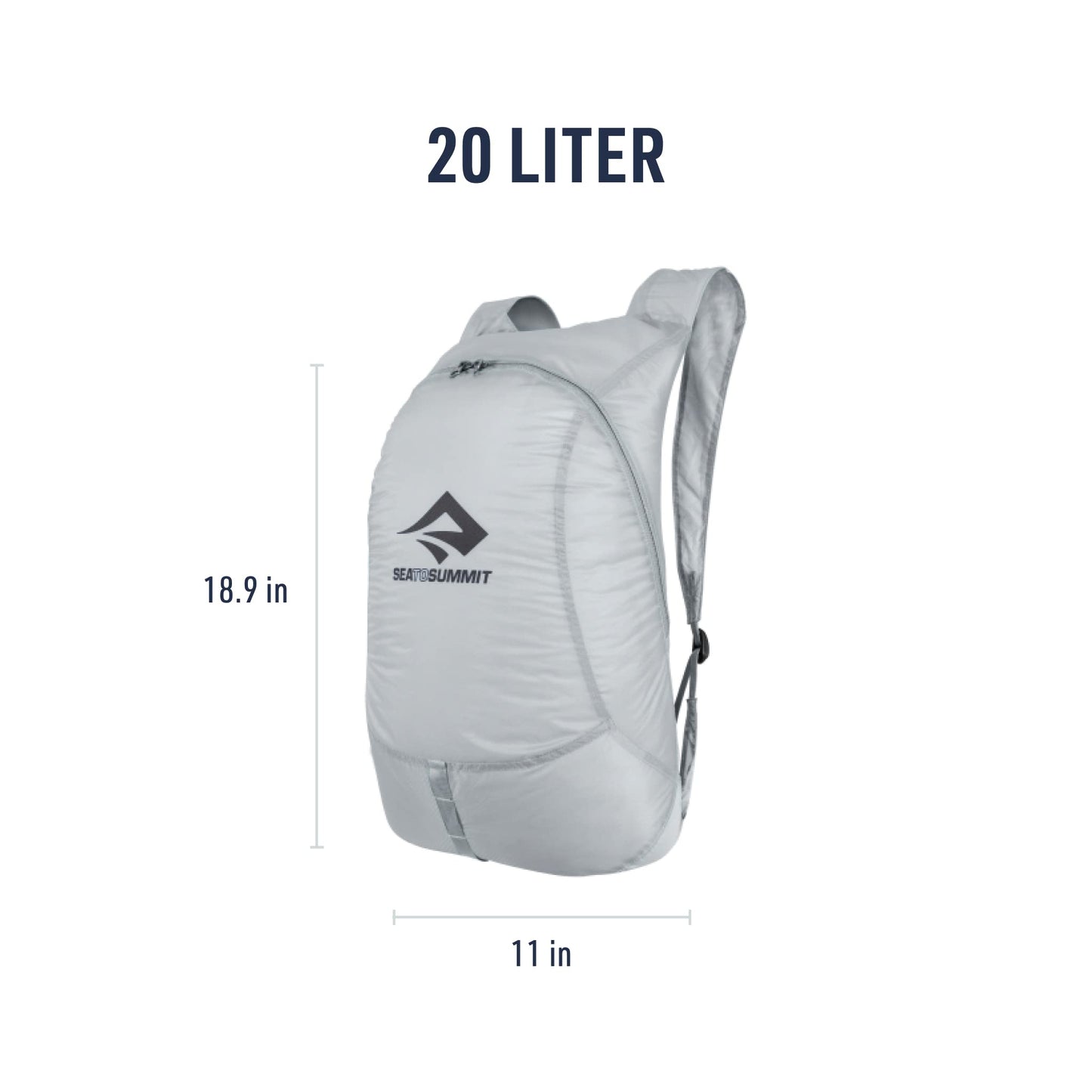 Sea to Summit Ultra-Sil Ultralight Day Pack, 20-Liter, HighRise Grey