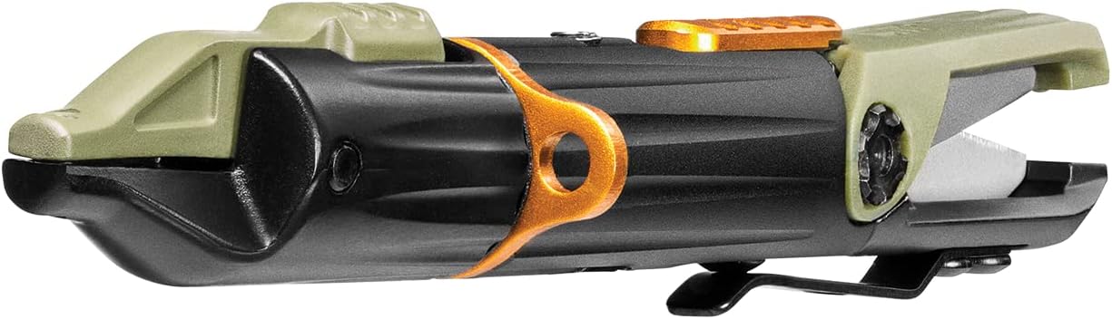 Gerber Gear LineDriver - Fishing Line Multitool with Spinning Line Vise, Tether Ring, Eyelet Clearing Spike, Hook Threader, Scissors & Split Shot Crimper - Premium Fishing Gear