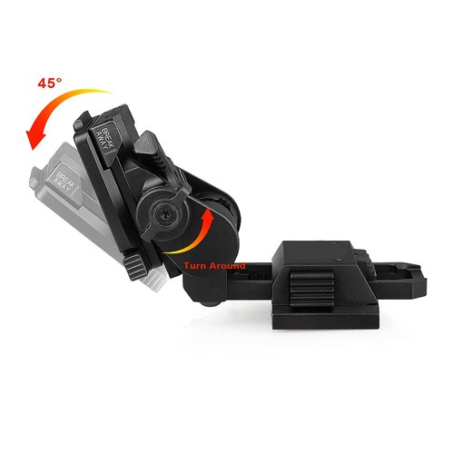 CANIS SPORT INC New Metal L4G24 Night-Vision arms Mount+POM Reinforced Upgraded Version Night Vision Bridge for pvs14 Support 2 Optical Night Visions or 1 Digital Night Vision (UK Standard)