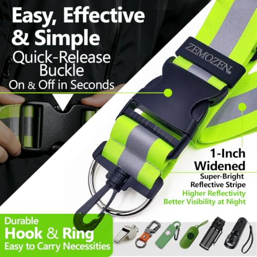 High Visibility Reflective Sash for Night Walking and Running Safety