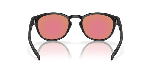 Oakley Men's Oo9349 Latch Low Bridge Fit Round Sunglasses, Matte Black/Prizm Golf, 53 mm