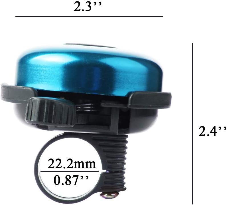 Aluminum Bike Bell, Loud Sound Bicycle Bell for Adults Kids Girls Boys
