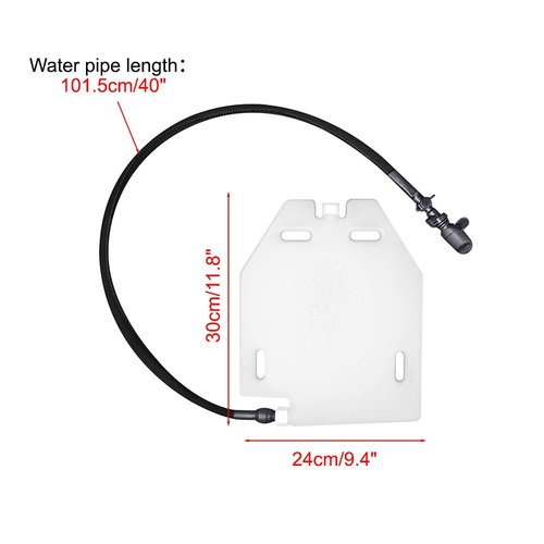DONGKER Training Hydration Case,1.5L Leakproof Water Panel Plate Carrier with Detachable Tube & Manual Control Spout Switch for Bladder Hydration Pack