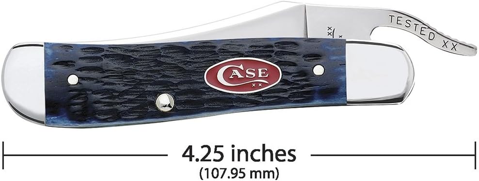 Case WR XX Pocket Knife Burnt 6.5 Bonestag Russlock Item #65303 - (6.51953L SS) - Length Closed: 4 1/4 Inches