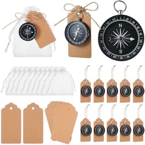 Mini Nautical Compasses Party Favors Set of 60 - Wedding & Event Souvenirs