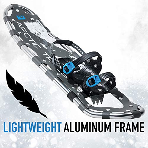 25-Inch Lightweight Aluminum Snowshoes for Men and Women - Arctic Trails Snowshoes