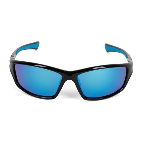Barkiopt Polarized Sport Sunglasses for Women & Men, Polarized Sunglasses for Fishing, Cycling, Running & More, With UV400 Protection, Model FWN4029 (Blue Lenses with Black & Blue Frame)