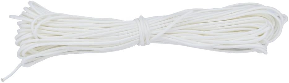 550 Paracord Survival Rope - Luminous 9 Strand Portable Parachute Cord, 25ft/50ft/100ft Options (White)
