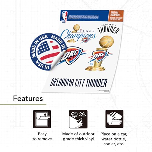 Oklahoma City Thunder Vinyl Sticker Decal for Cups & Laptops - Desert Cactus