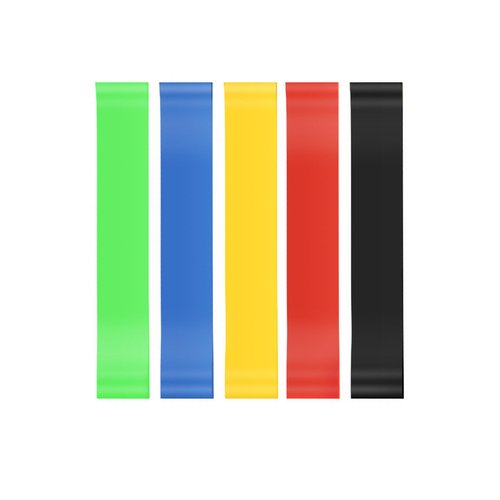 LIZIXUAN 5pc Set Resistance Straps Different Resistance Fitness Straps Full Body Exercise Strength Training Stretching Equipment Accessories