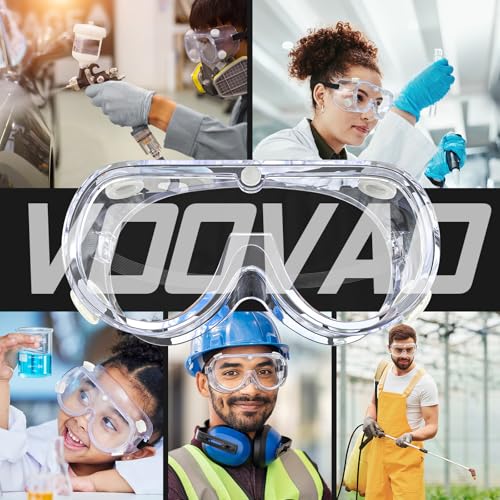 Anti-fog Safety Goggles,Adjustable Chemistry Lab Goggles